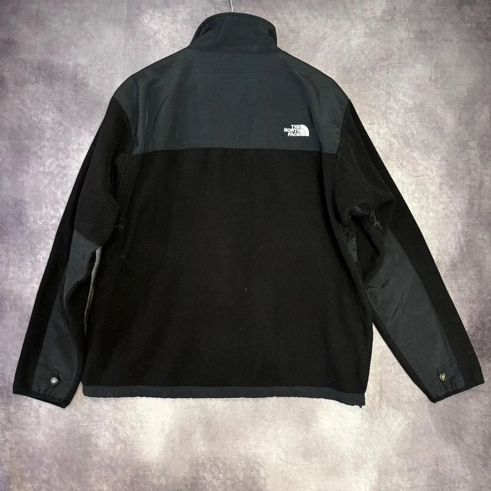The North Face Jacket Men's Large Black Fleece Softshell‎ Full Zip Pockets